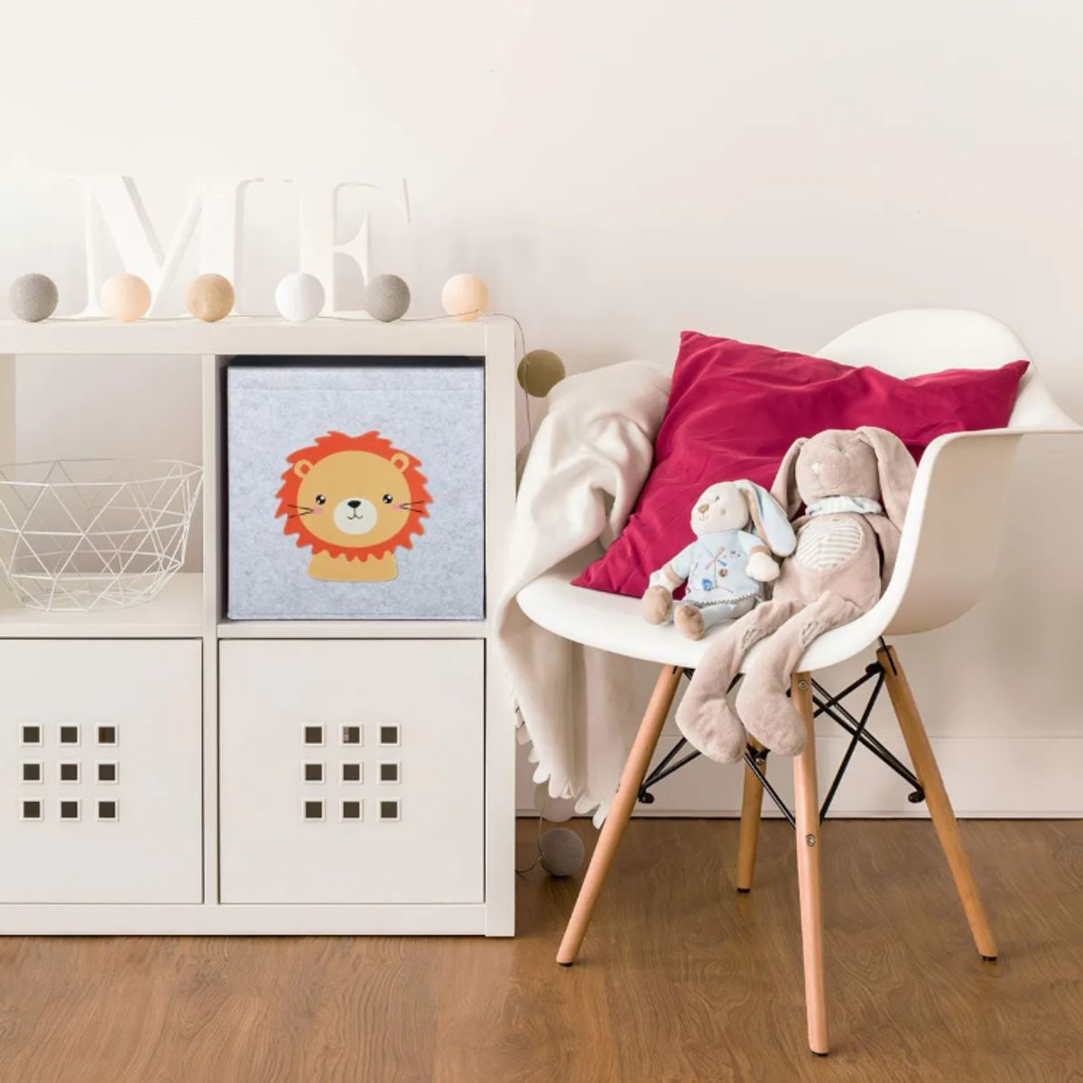 OKAY - Pack 2 Caja De Almacenamiento Para Niños Cubo Con Animales