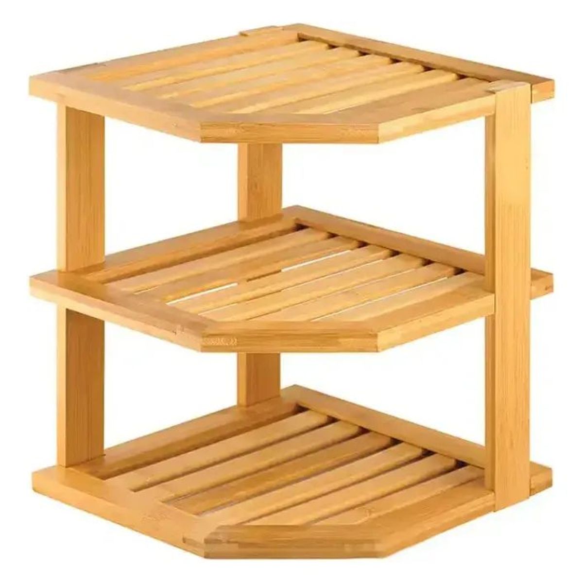 GENERICO - Estante Organizador Cocina 3 Niveles Rack Hogar Madera
