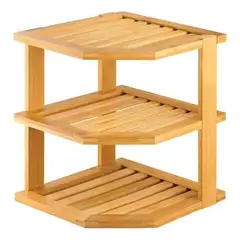 GENERICO - Estante Organizador Cocina 3 Niveles Rack Hogar Madera