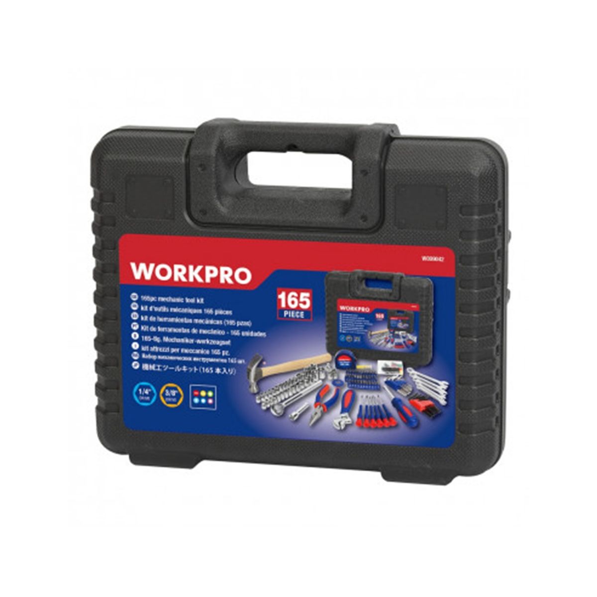 WORKPRO - JUEGO DE HERRAMIENTAS 297 PIEZAS MALETA ALUMINIO