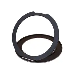 GENERICO - Anillo Magnético De Silicona Para iPhone Giratoria 360-NEGRO