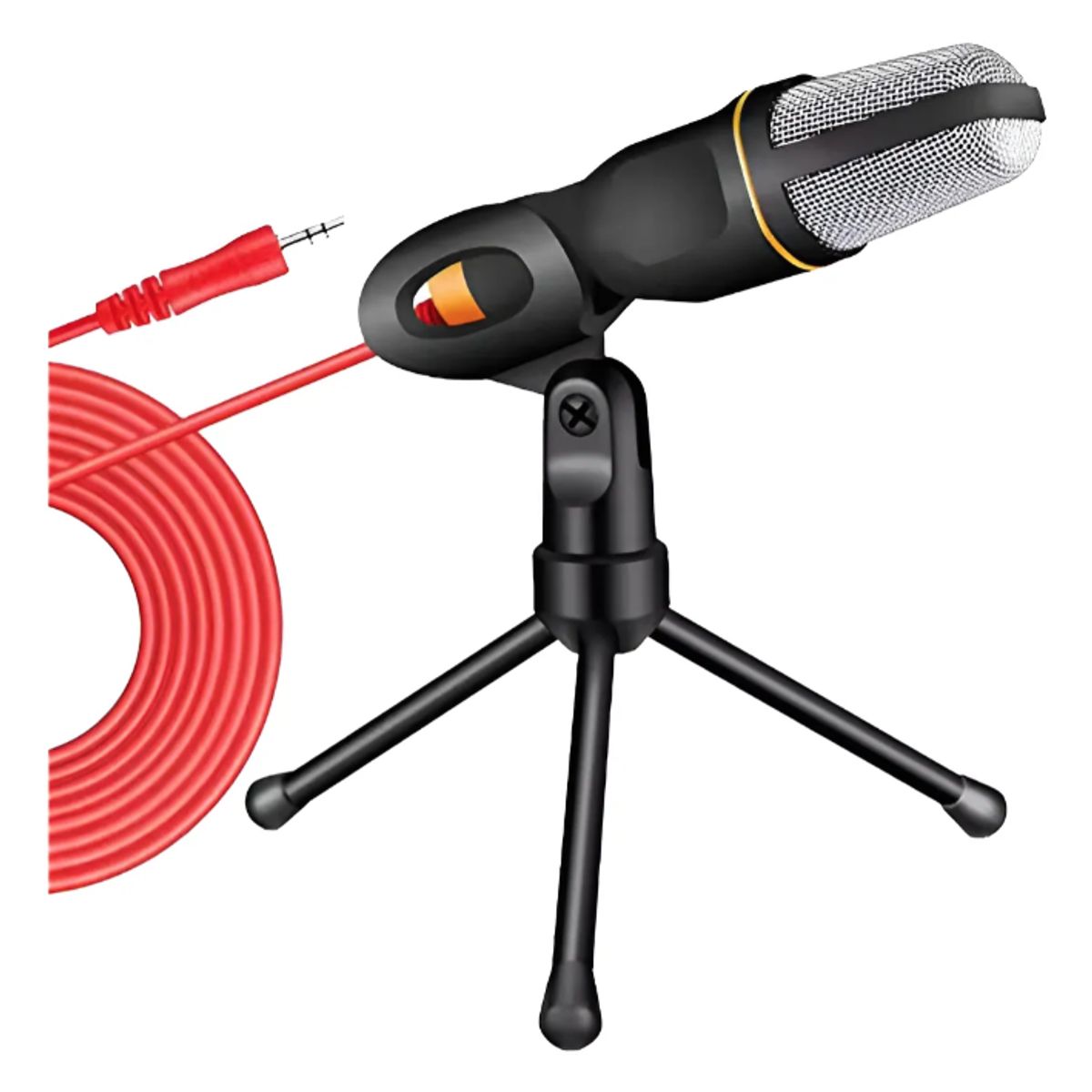 EZRA - Micrófono De Condensador Profesional Pc Con Trípod Streaming Negro