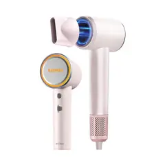 BOMIDI - Secador de Pelo Compacto HD04 Profesional Iónico Negativo Rosado