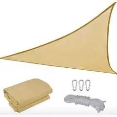 GENERICO - Toldo X1 vela Triangular 5x 5x 5 MT malla terraza sombreadora