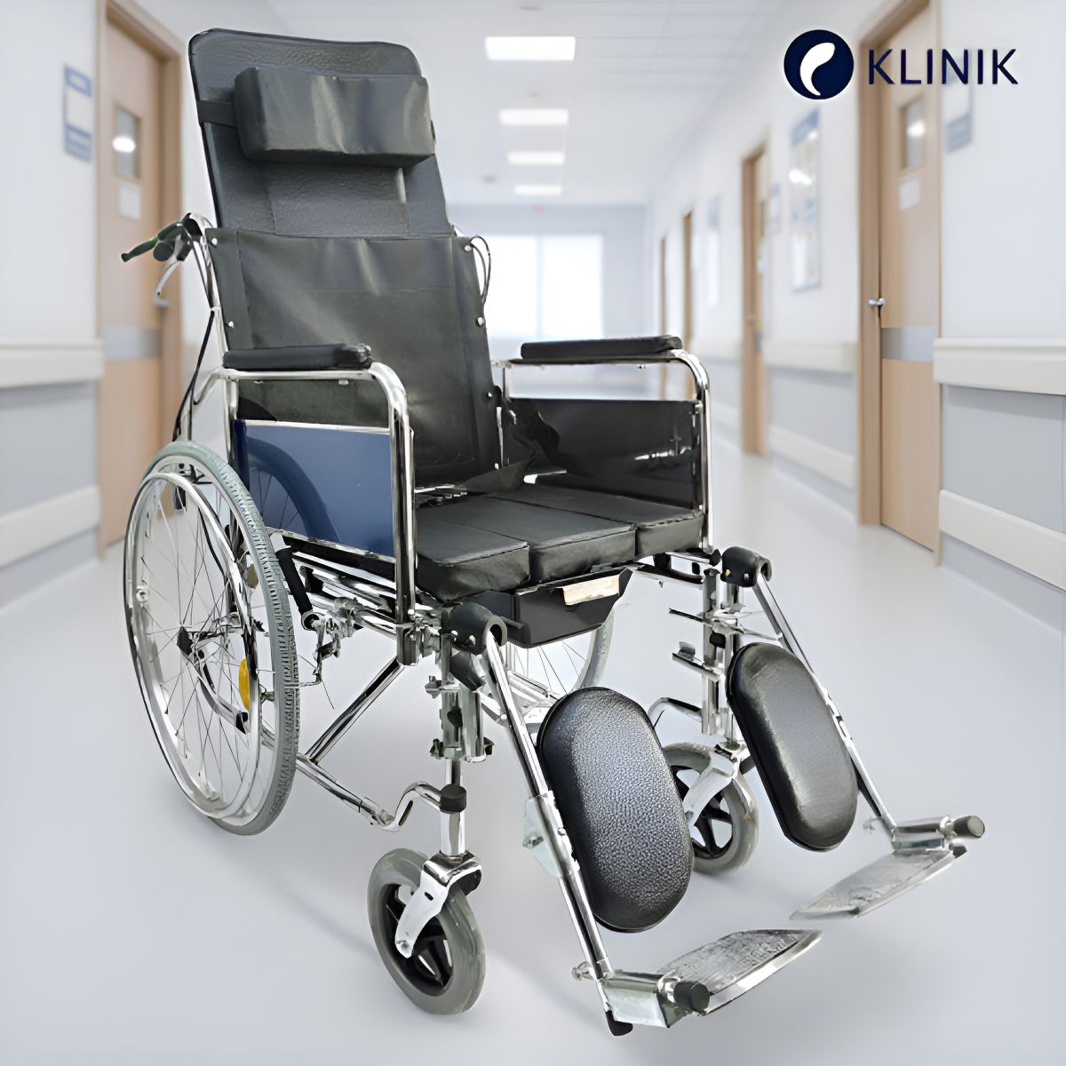 HOMEBRANDT - Silla De Ruedas Neurologica Pro Con Inodoro Reclinable