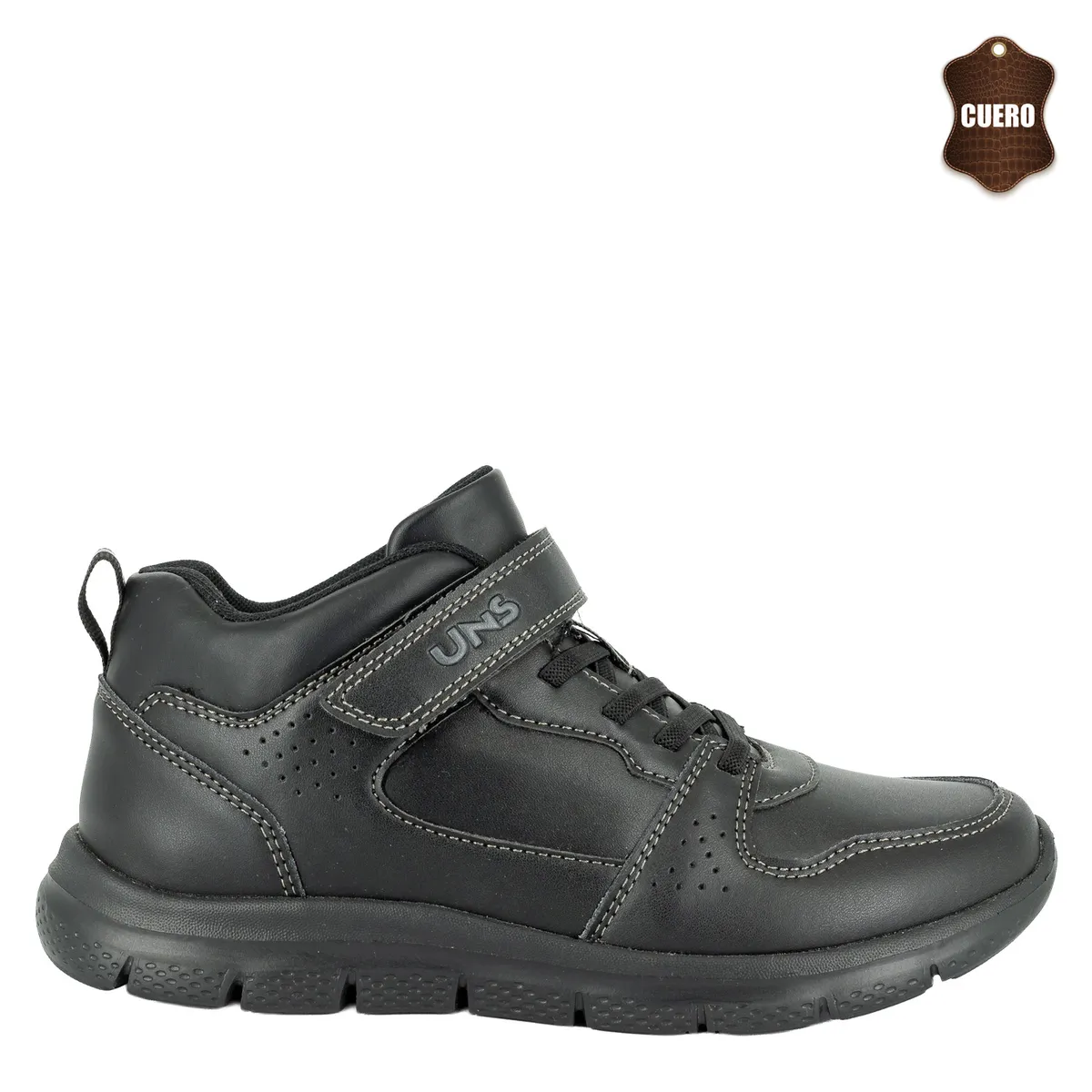 UNS - Zapatilla Escolar Niño Negro Dalt UNS