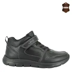 UNS - Zapatilla Escolar Niño Negro Dalt