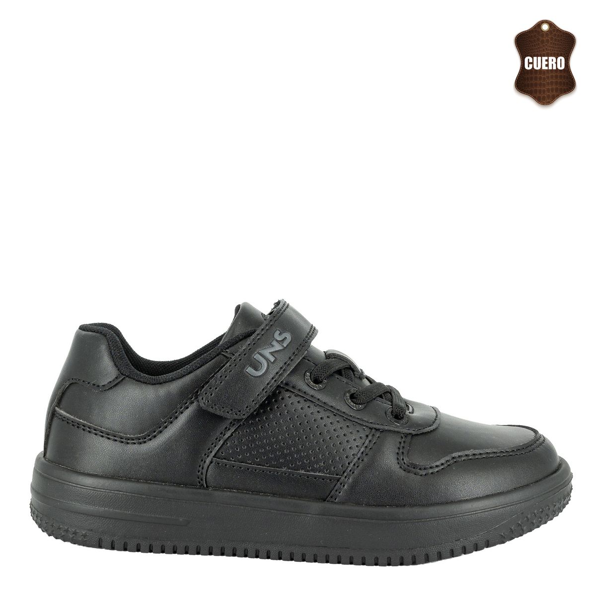 UNS - Zapatilla Escolar Niño Negro Nico UNS