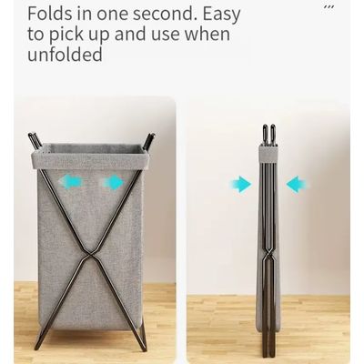 Imagen 2 del producto Canasto Plegable Ropa Sucia Cesto Lavandería