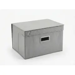 GENERICO - Caja Plegable Organizadra Para Ropa Con Tapa GRIS