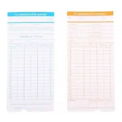 GENERICO - Set 100 tarjetas reloj control asistencia