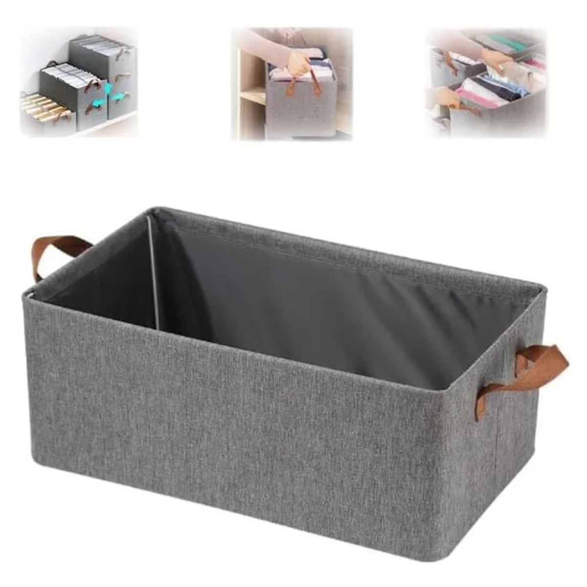 Pack 2 Caja Tela De Almacenamiento De Ropa Plegable, marca OKAY - Foto Principal