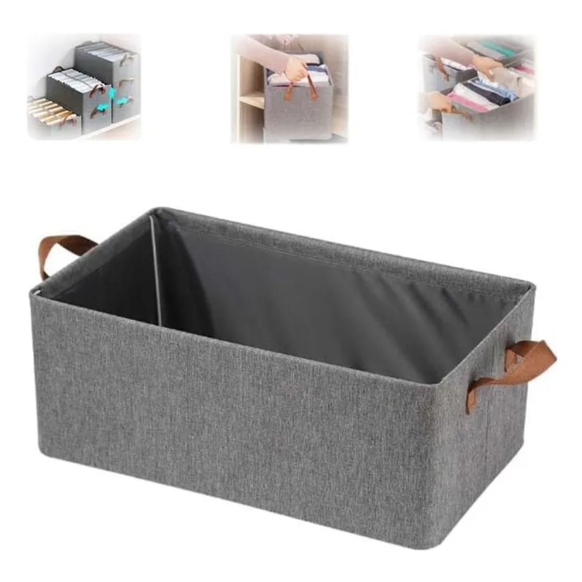 Pack 2 Caja Tela De Almacenamiento De Ropa Plegable, marca OKAY - Foto Principal