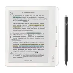 KOBO - Lector e reader Libra Colour Blanco con Lápiz Stylus 2 Negro