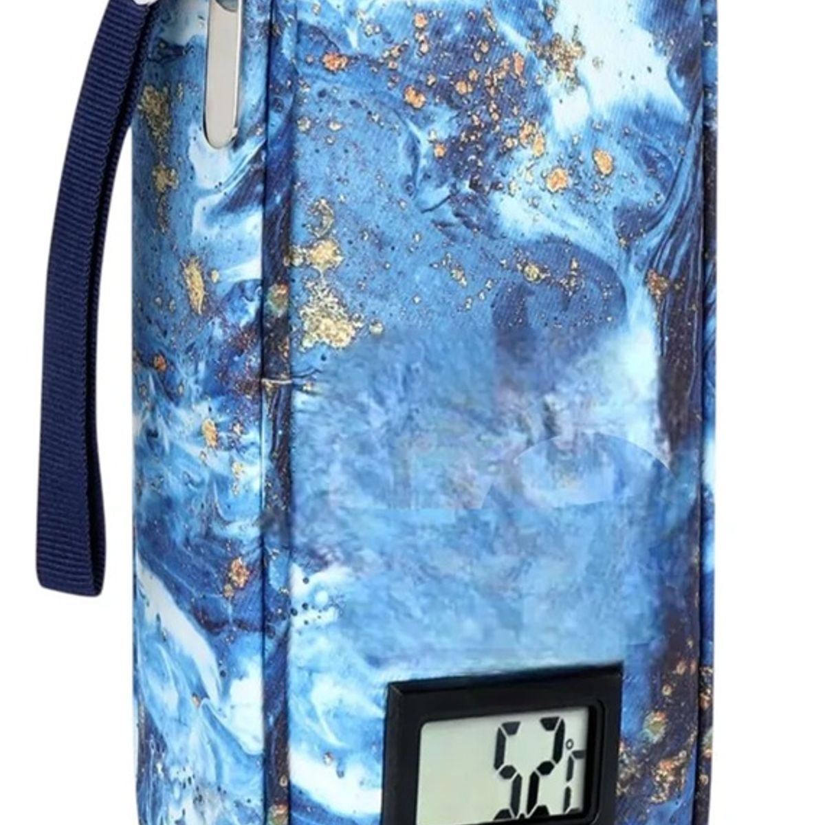 ONEDER - Bolso Estuche De Viaje Cooler Porta Insulina Diabéticos Oneder Flores-Oro