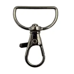 GENERICO - Mosquetón 2.5cm metálico giratorio especial lanyard 500Un
