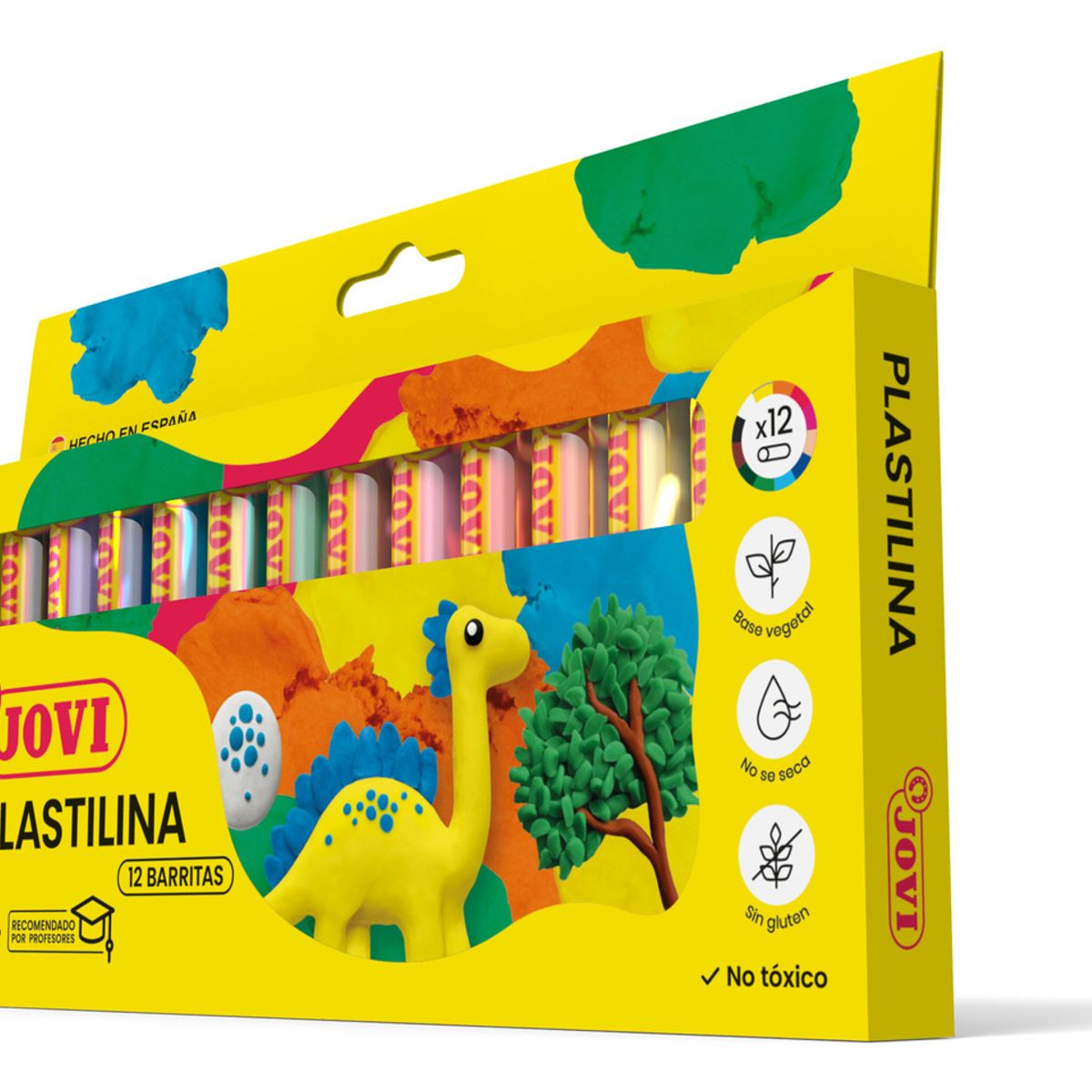 JOVI - Pack 3 Cajas De Plasticina Jovi 12 Colores Surtidos