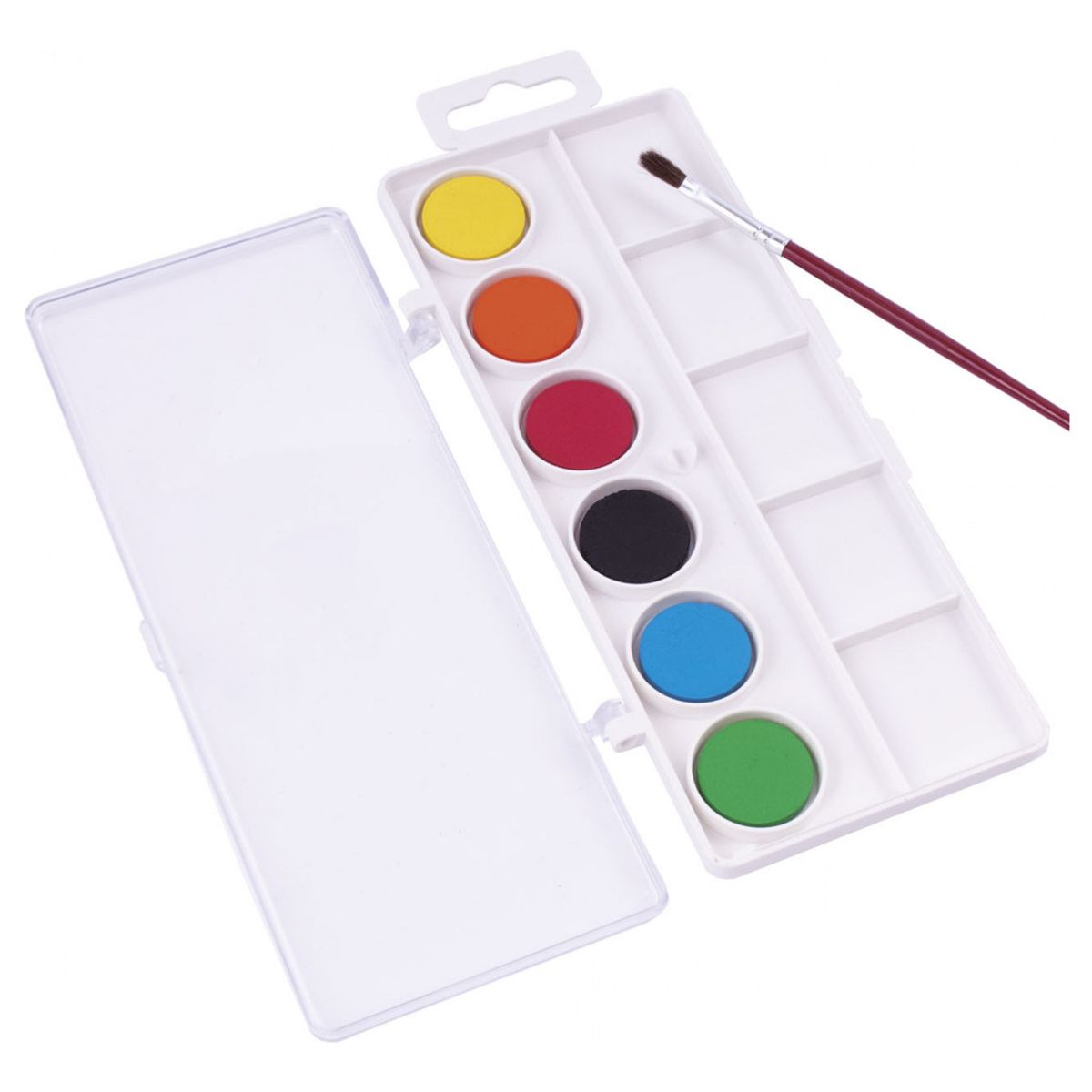 JOVI - Pack 2 Estuches Acuarelas Jovi 6 Colores Surtidos + Pincel