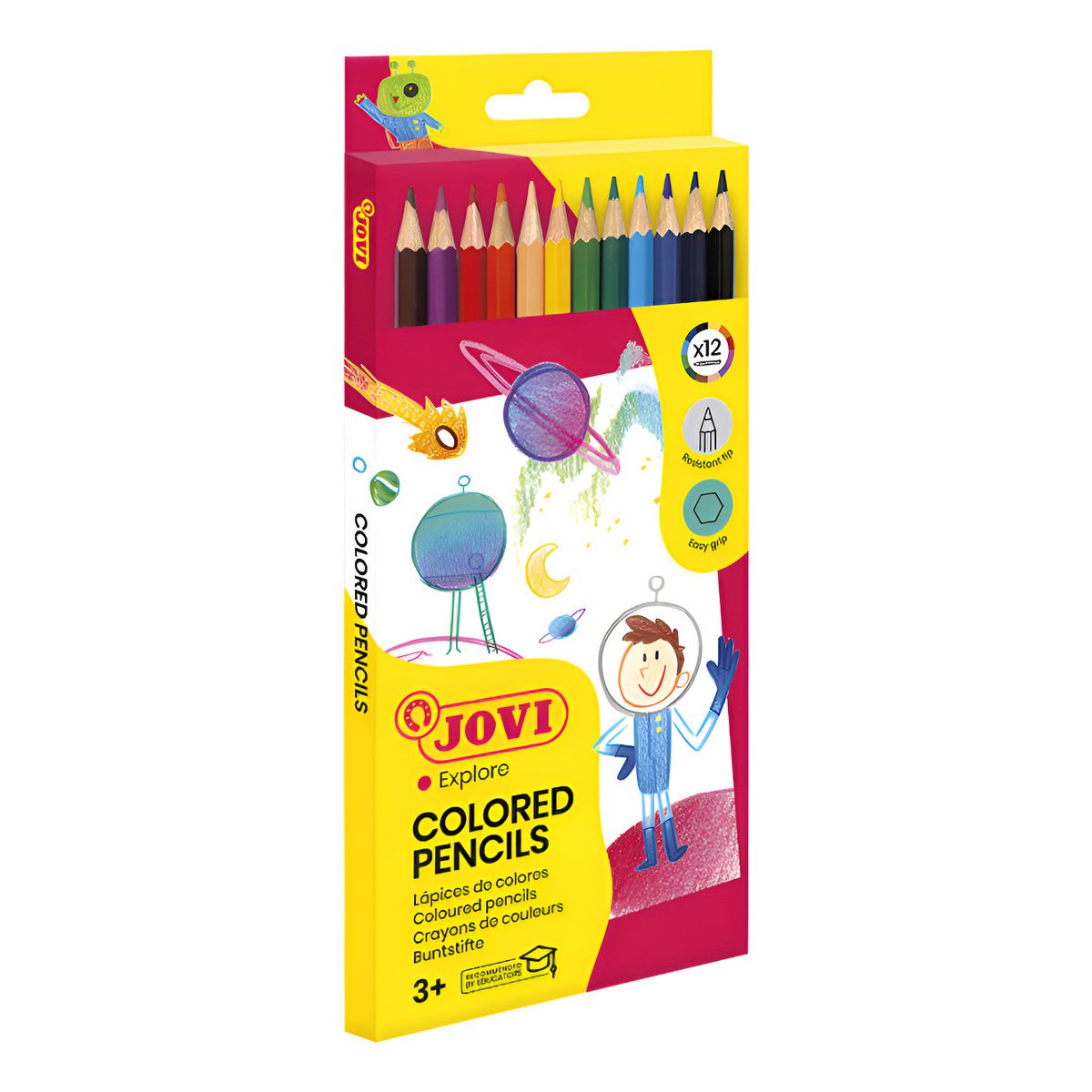 JOVI - Jovi Lapices De Colores Hexagonales 12 Colores