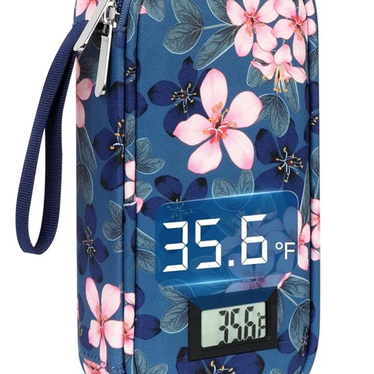 ONEDER - Bolso Estuche De Viaje Cooler Porta Insulina Diabéticos Oneder Magnolia Flores