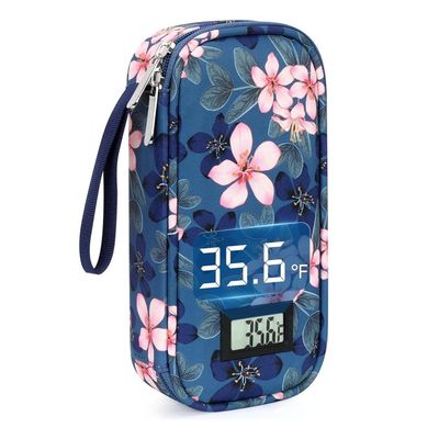 Imagen 2 del producto Bolso Estuche De Viaje Cooler Porta Insulina Diabéticos Magnolia Flores