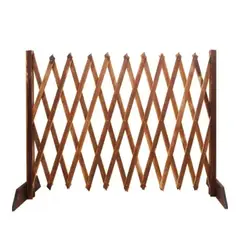 MUNDO MAGIA - Valla De Madera Flexible Para Jardin Bordes Exteriores Madera