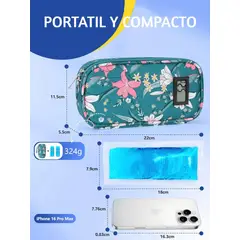 GENERICO - Bolso Estuche De Viaje Cooler Porta Insulina Diabéticos Oneder Lirio Flores