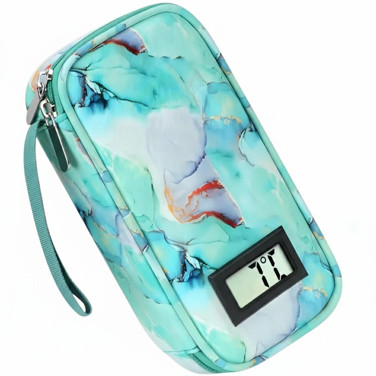 GENERICO - Bolso Estuche De Viaje Cooler Porta Insulina Diabéticos Oneder Mármol Verde