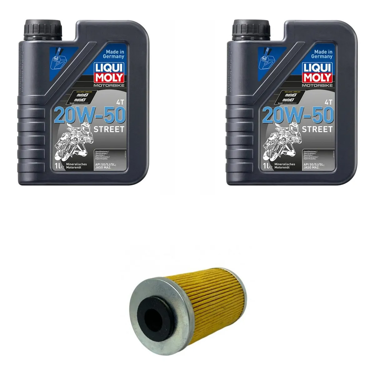 LIQUI MOLY - Kit Mantencion Pulsar Rs 200  2l Sintético + Filtro Japones