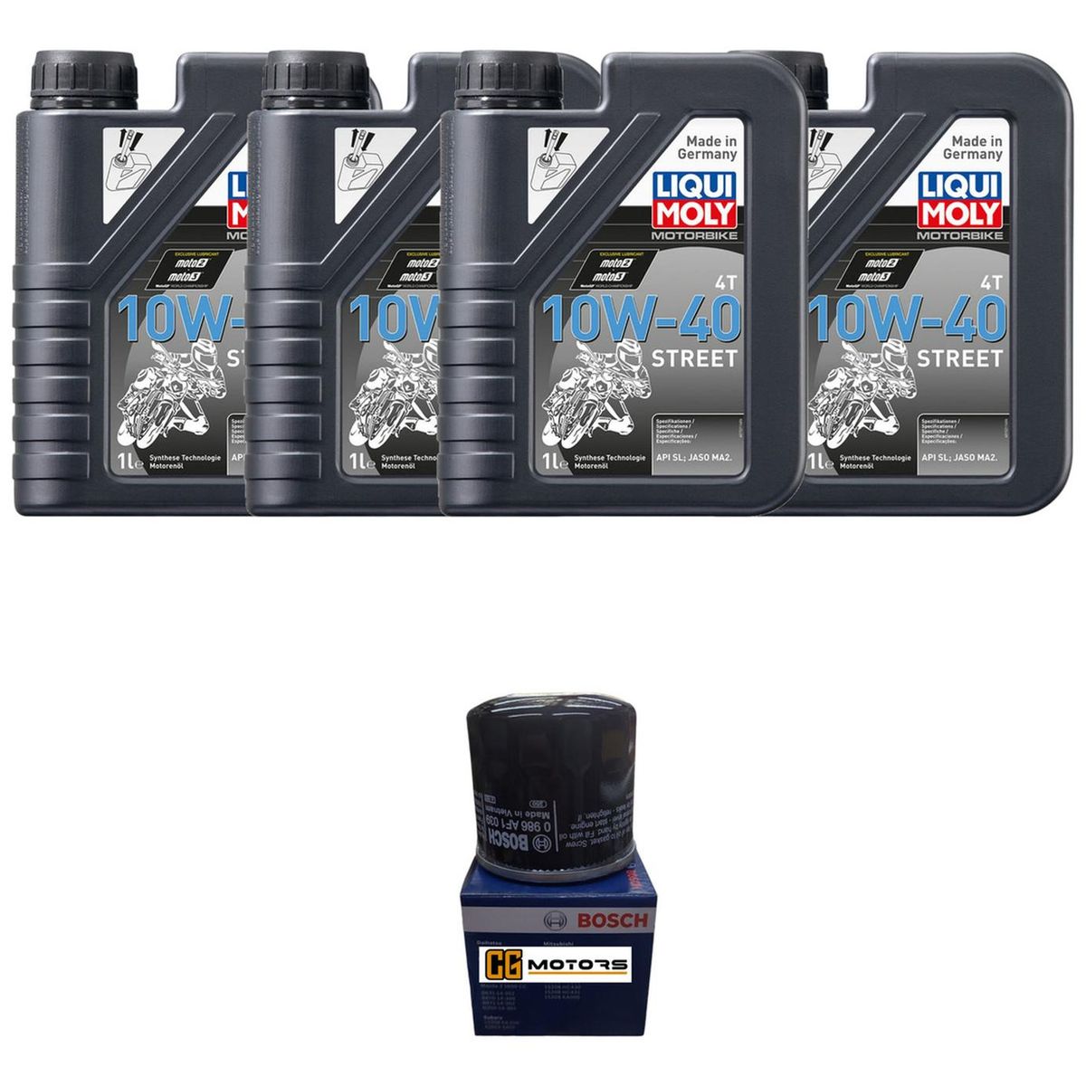 LIQUI MOLY - Kit Mantencion Moto Africa Twin Crf 1100-1000l  4l + Filtro