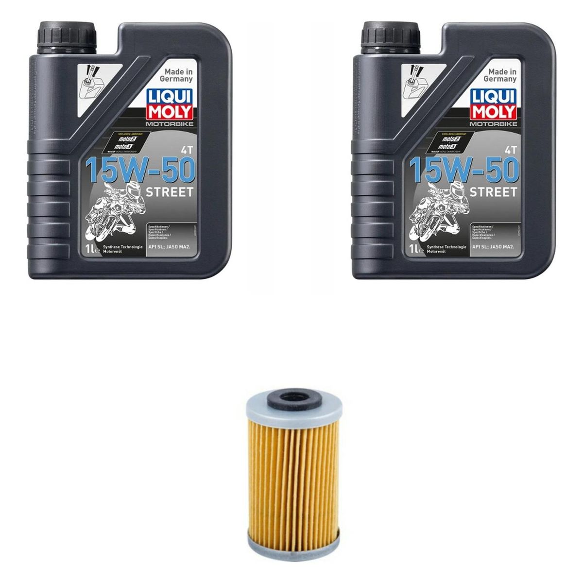 LIQUI MOLY - Kit Mantencion Moto Husqvarna Svartpilent 401 2l + Filtro