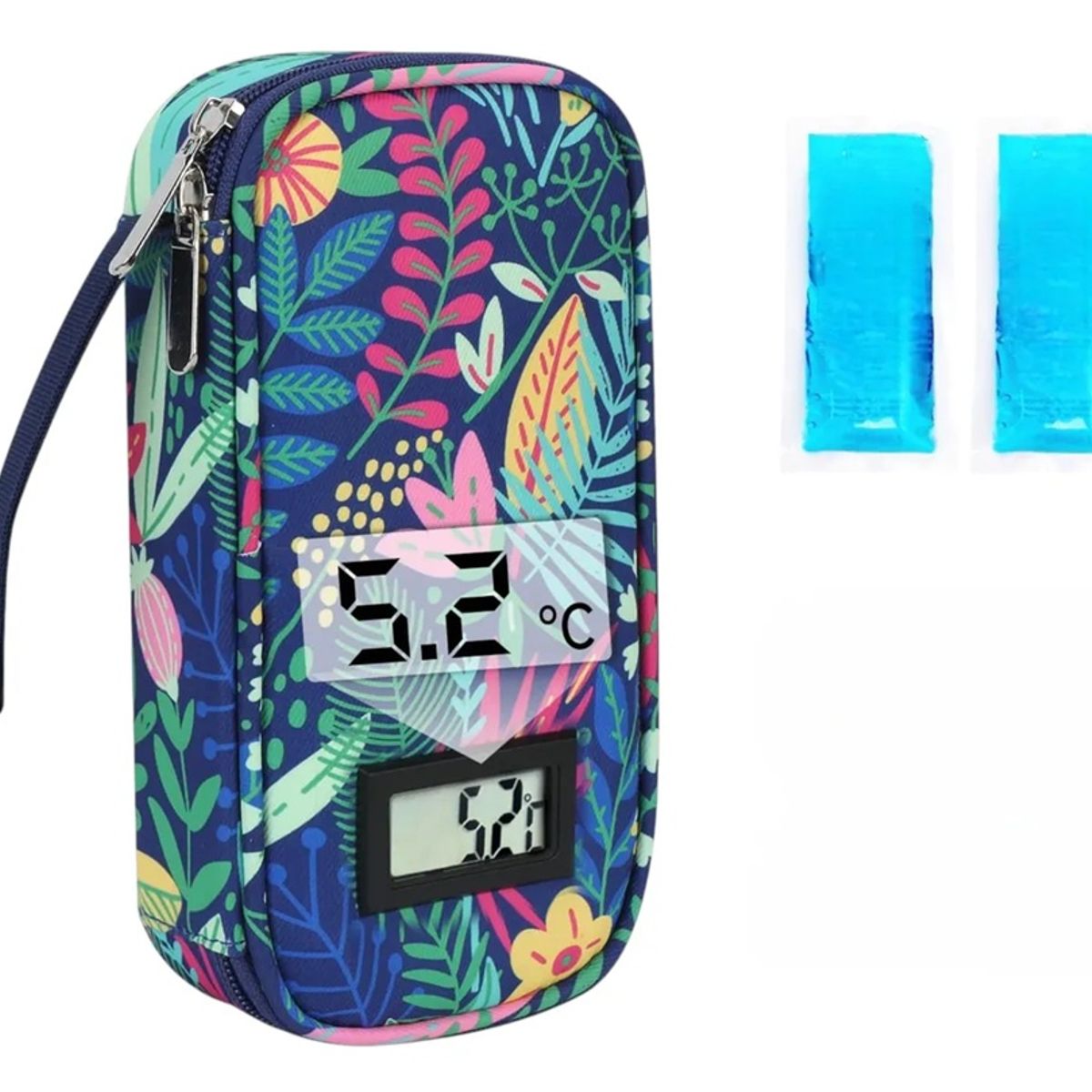 GENERICO - Estuche De Viaje Cooler Bolso Porta Insulina Diabéticos Tropical