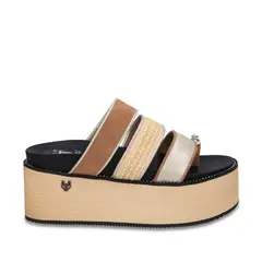 GOTTA - Sandalia Mujer Plataforma Beige 15662