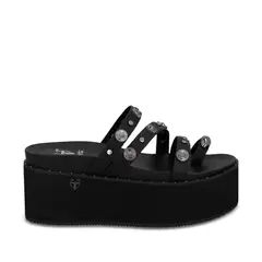 GOTTA - Sandalia Mujer Plataforma Negra 1566G