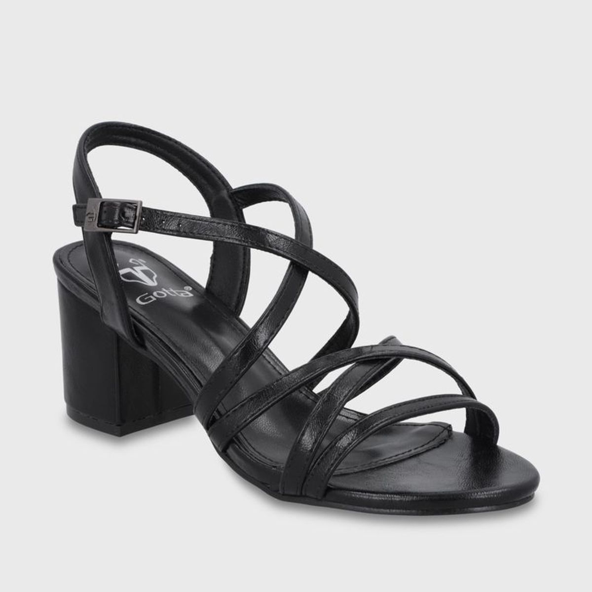 GOTTA - Sandalia Taco Negra Mujer C6164