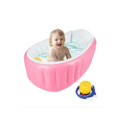 GENERICO - Bañera Inflable Plegable Portátil Para Bebés Con Bomba Aire