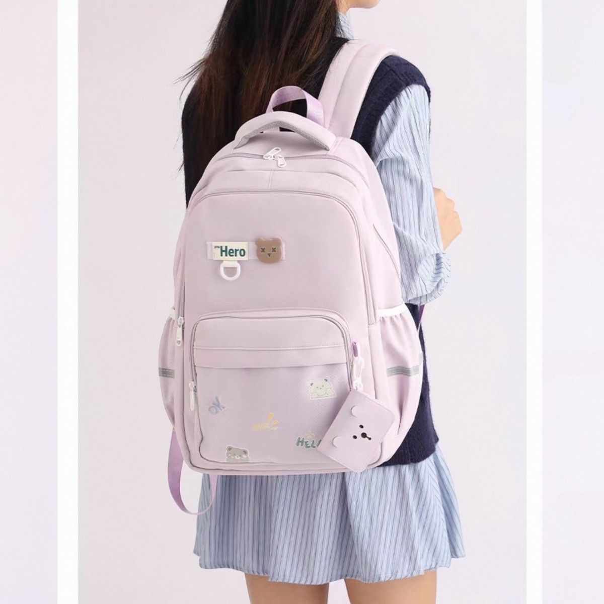 MV MOVAC - Mochila Escolar Infantil Kawaii para niñas capacidad 20L Impermeable regreso a clases 2026