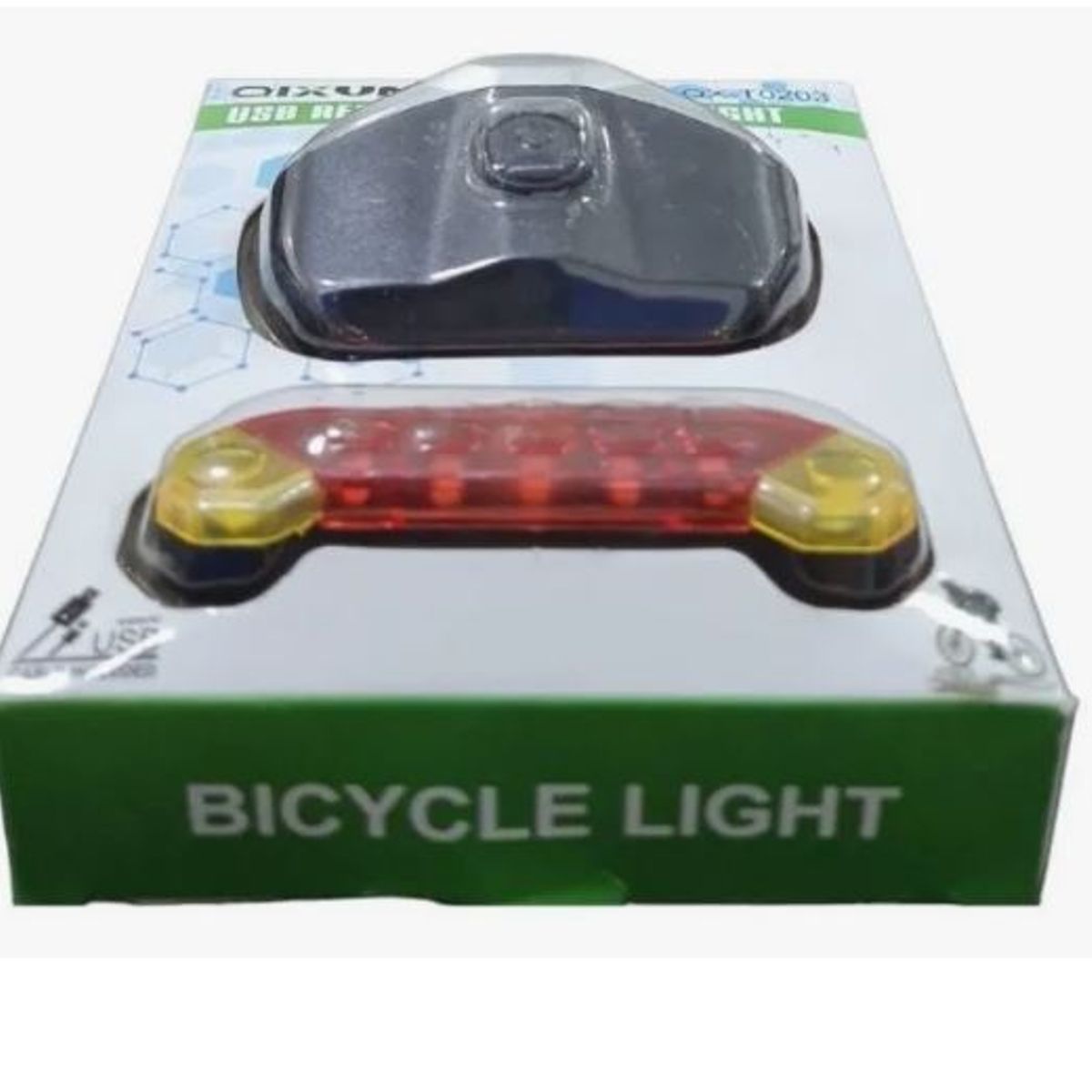 GENERICO - Set Luces Led Bicicleta Delantera Trasera Recargables