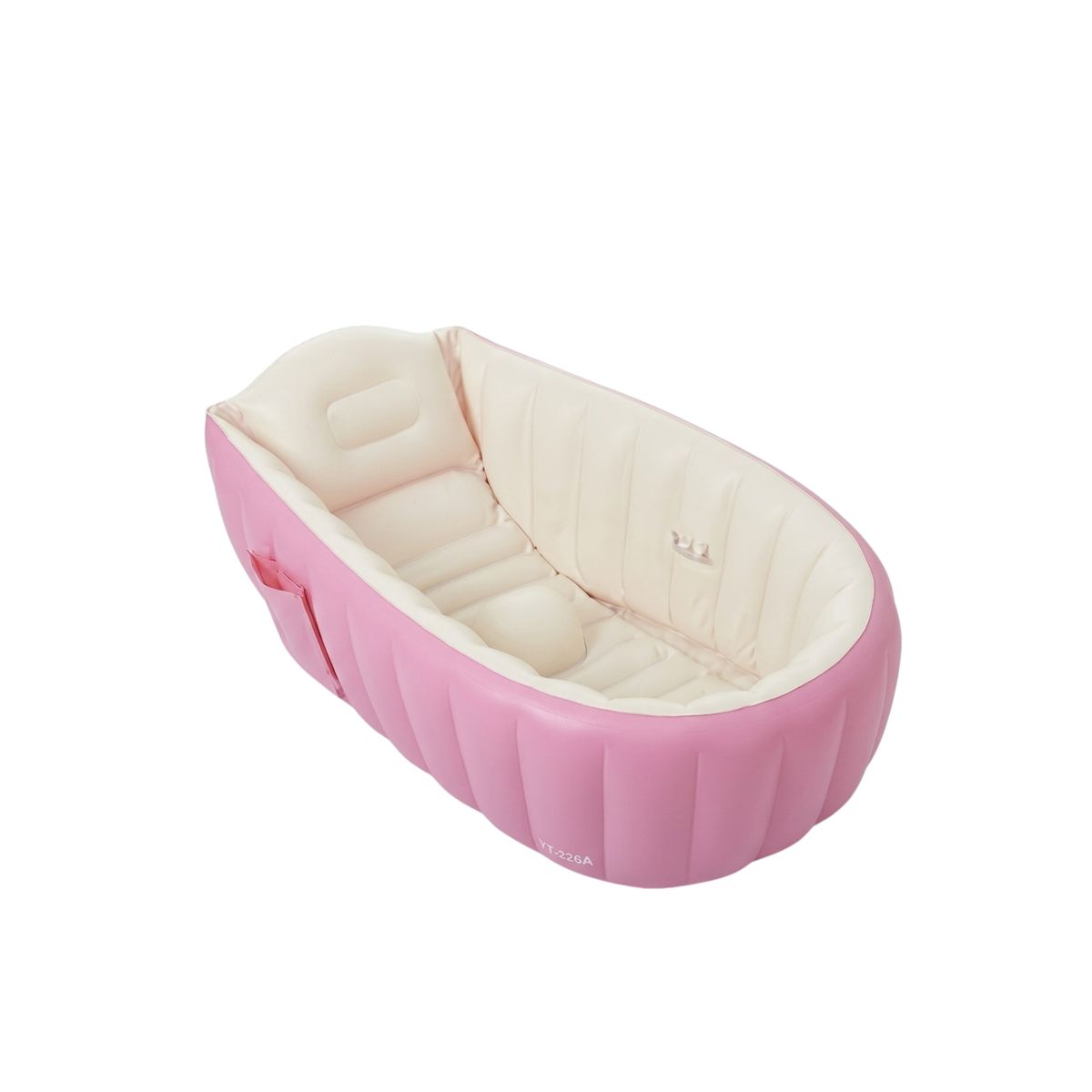 GENERICO - Bañera Inflable Plegable Portátil Para Bebés Con Bomba Aire Color Rosa