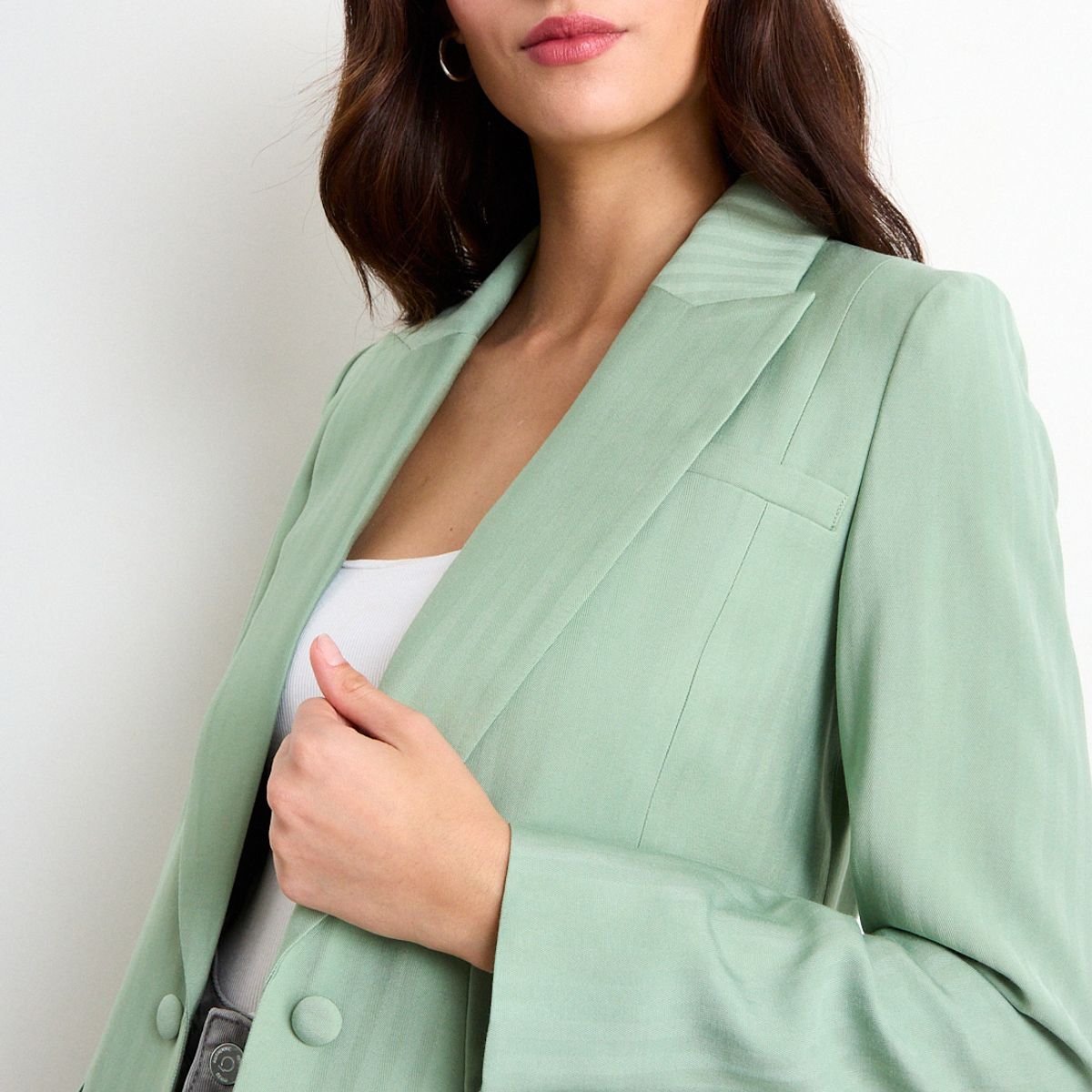 IO - Blazer Liso Mujer Verde Io