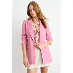 IO - Blazer Liso Mujer Rosa