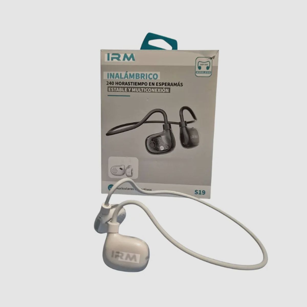 IRM - Audífonos Bluetooth deportivos IRM S19- BLANCO