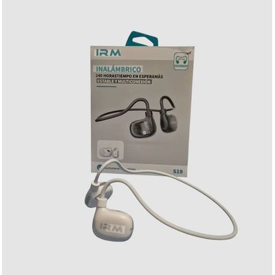 Irm Audífonos Bluetooth Deportivos S19- Blanco