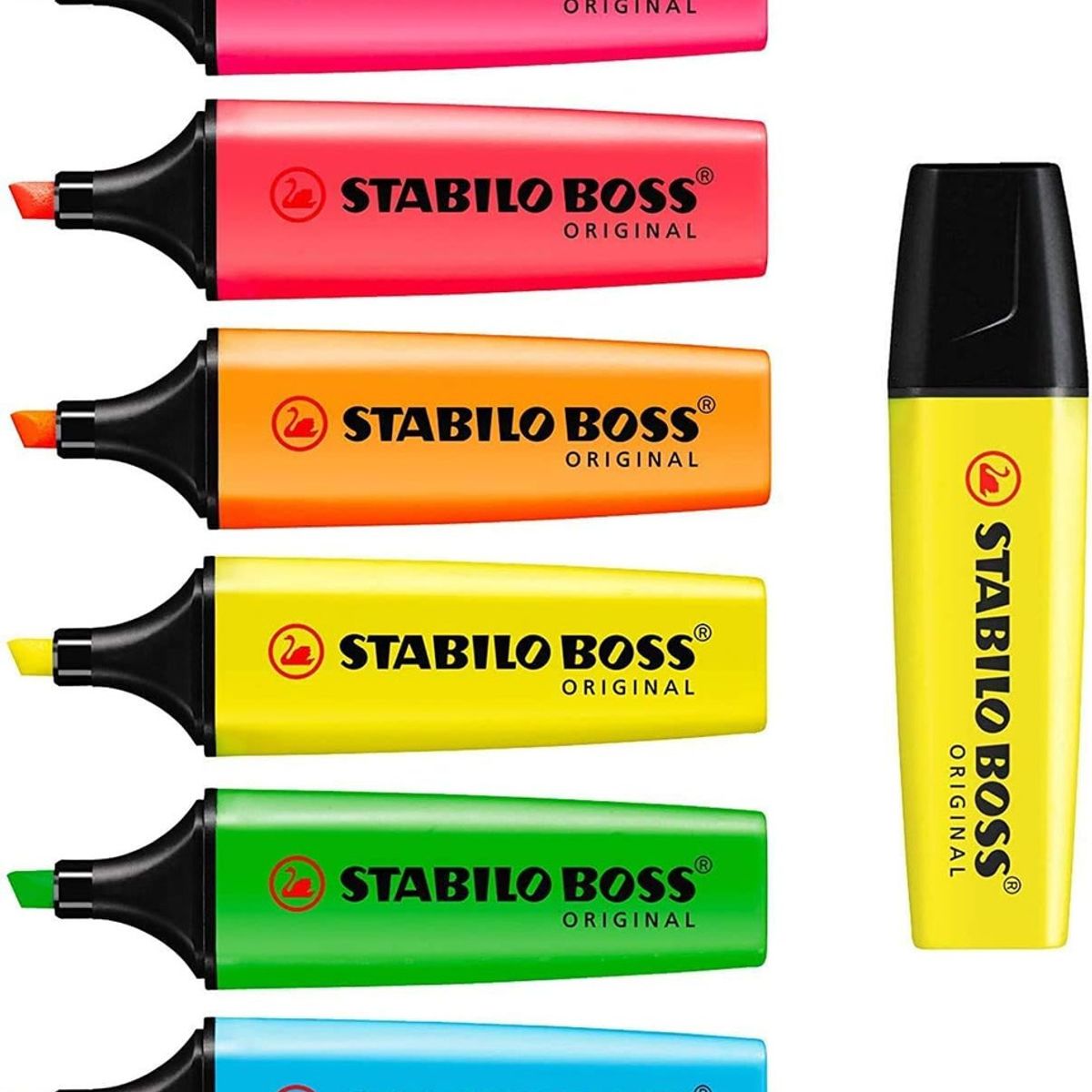 STABILO - Resaltador Stabilo Boss Fluorescente Punta Biselada Pack 6 Colores