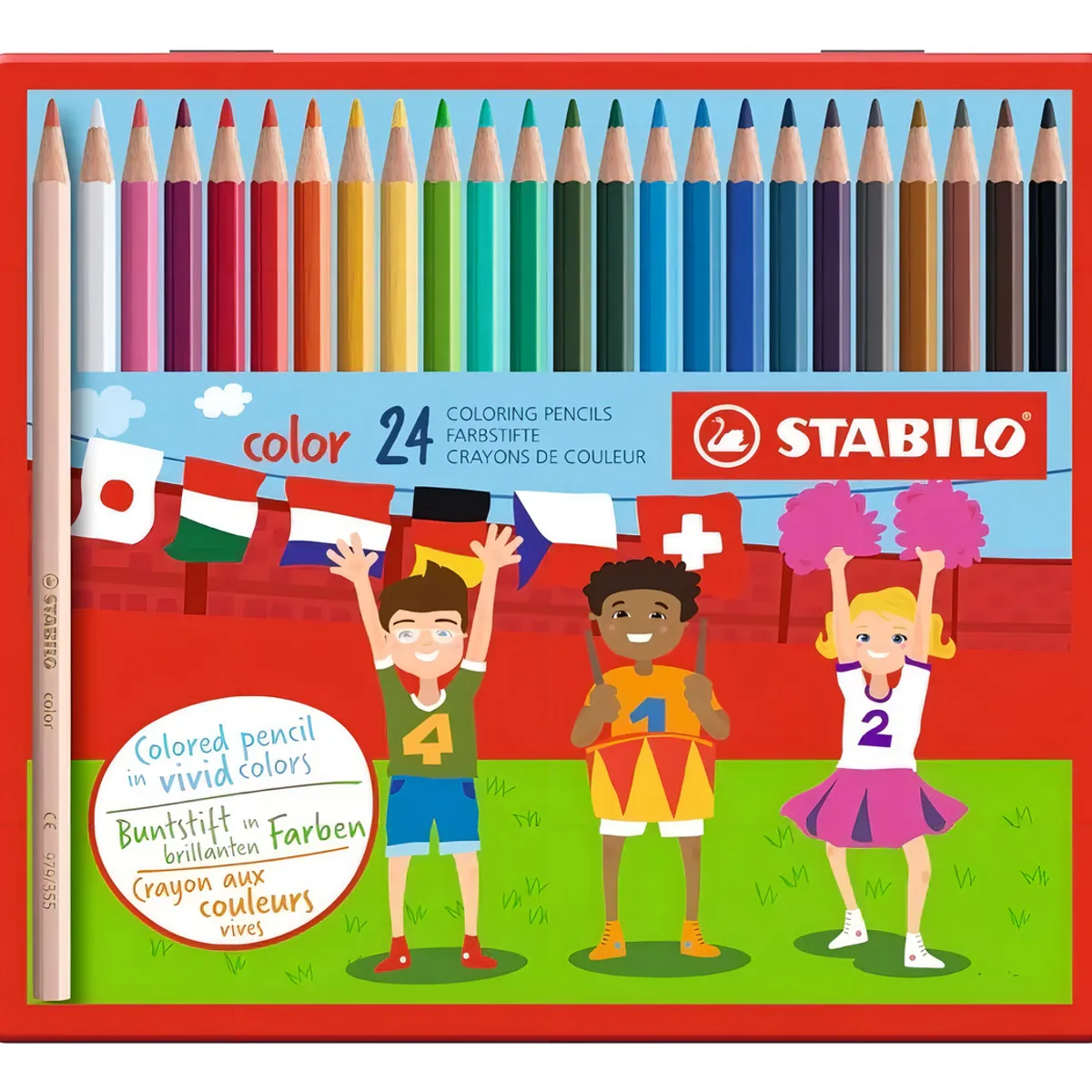 STABILO - Lápices De Colores Stabilo 24 Colores Caja Metálica