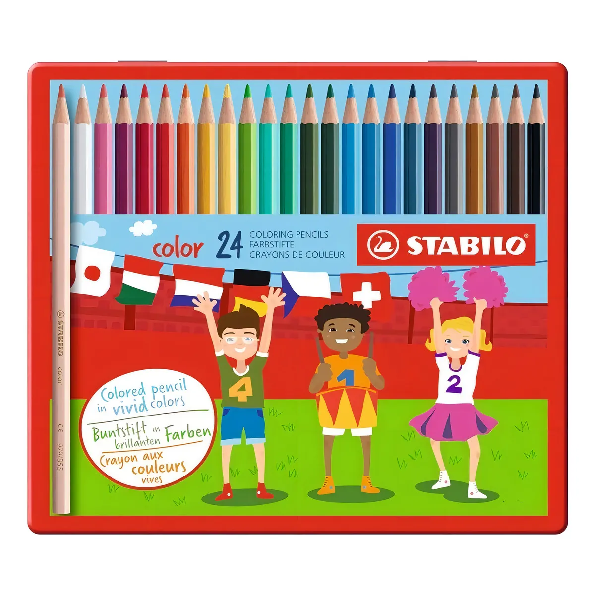 STABILO - Lápices De Colores Stabilo 24 Colores Caja Metálica