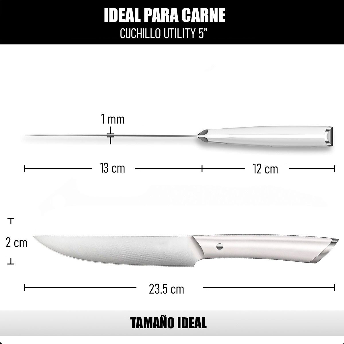 GENERICO - Cuchillo Para Carne Cuchillo De Cocina Cuchillos Carniceros