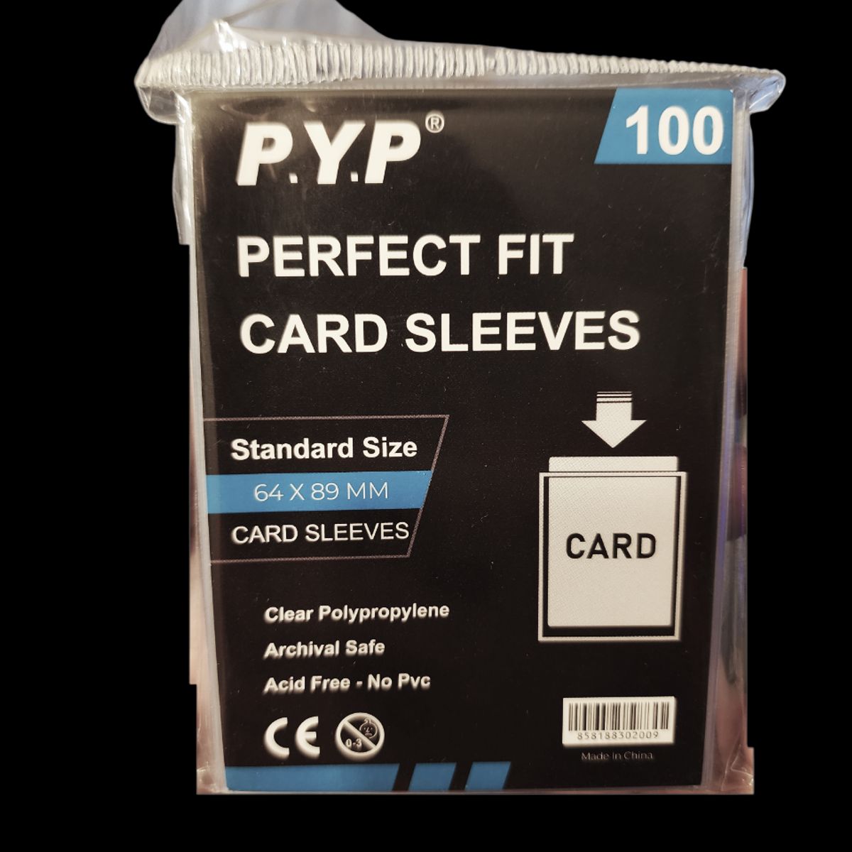 GENERICO - Pack 100 De Fundas Protectoras Para Cartas Tcg Perfect Fit