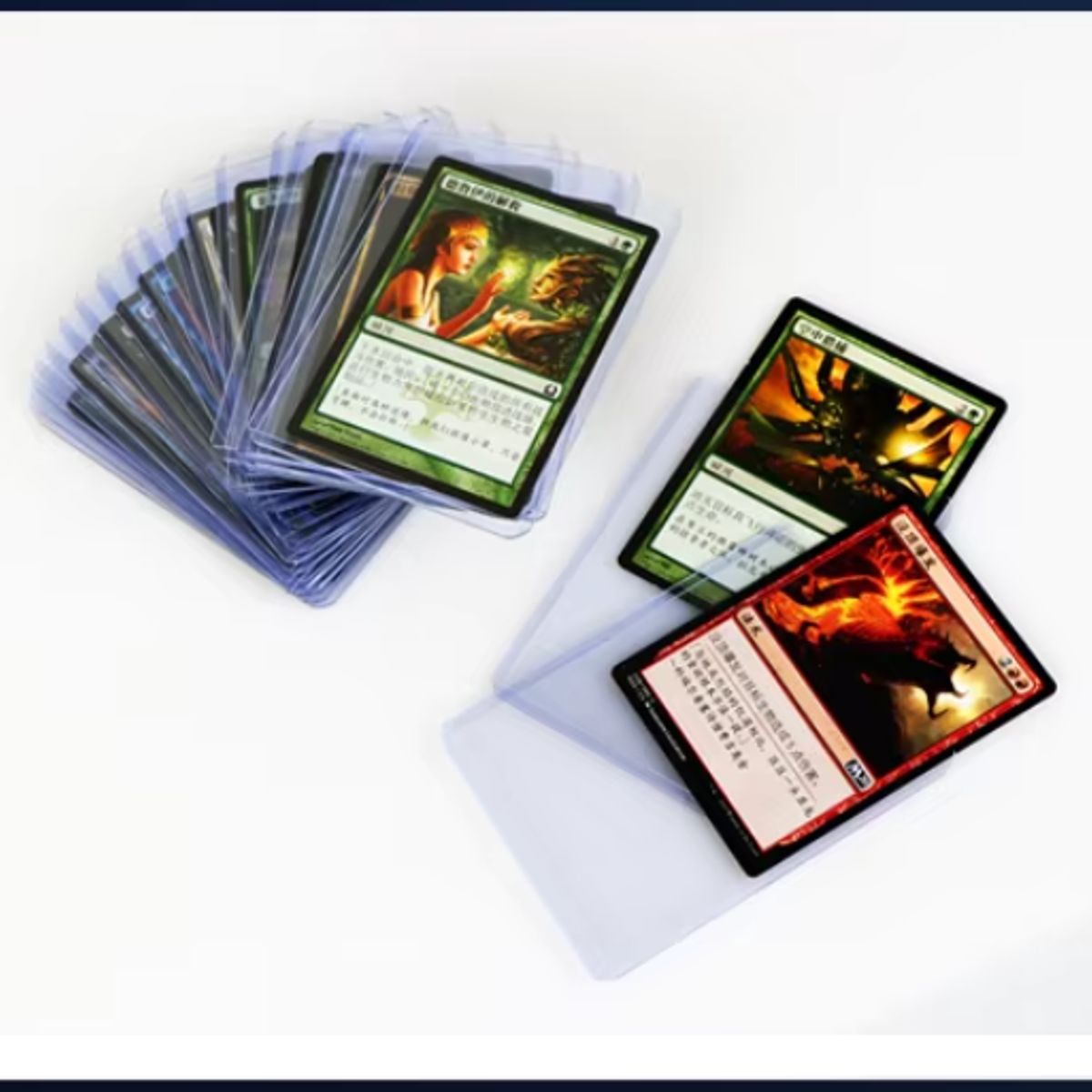 GENERICO - Pack 100 De Fundas Protectoras Para Cartas Tcg Perfect Fit