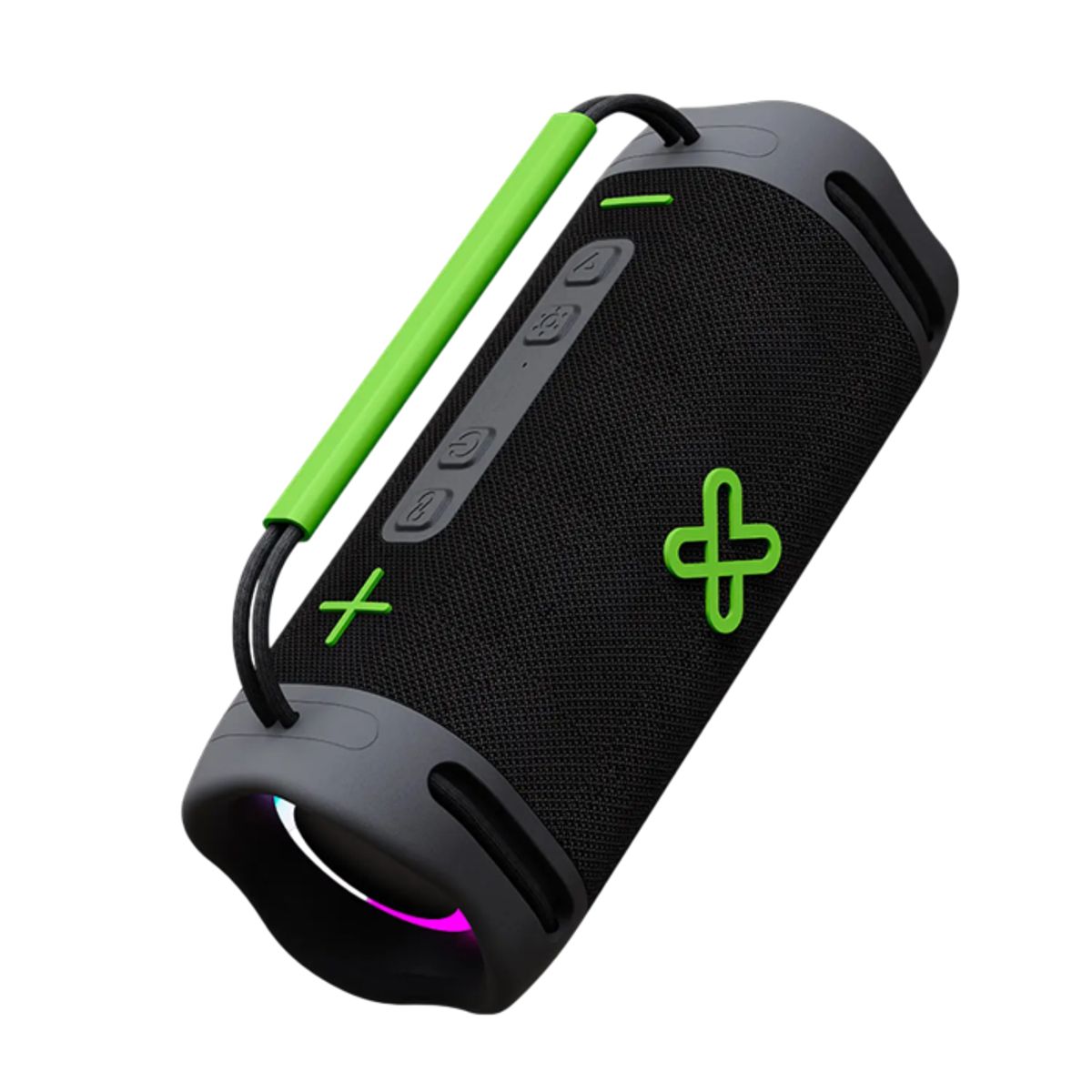 KLIP XTREME - Klip Xtreme KBB-250 WaveRider Parlante Bluetooth Portátil 40W, Boombox Inalámbrico IPX7, Luces LED Multicolor, Batería hasta 74 Horas, TWS, USB, AUX, TF, Negro